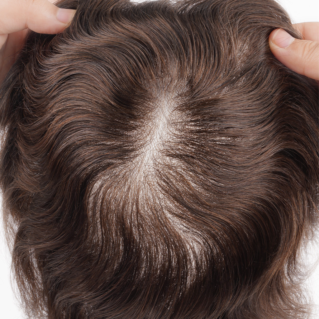 Il sistema per capelli a pelle sottile LIGHT03 è caratterizzato da una parte naturale