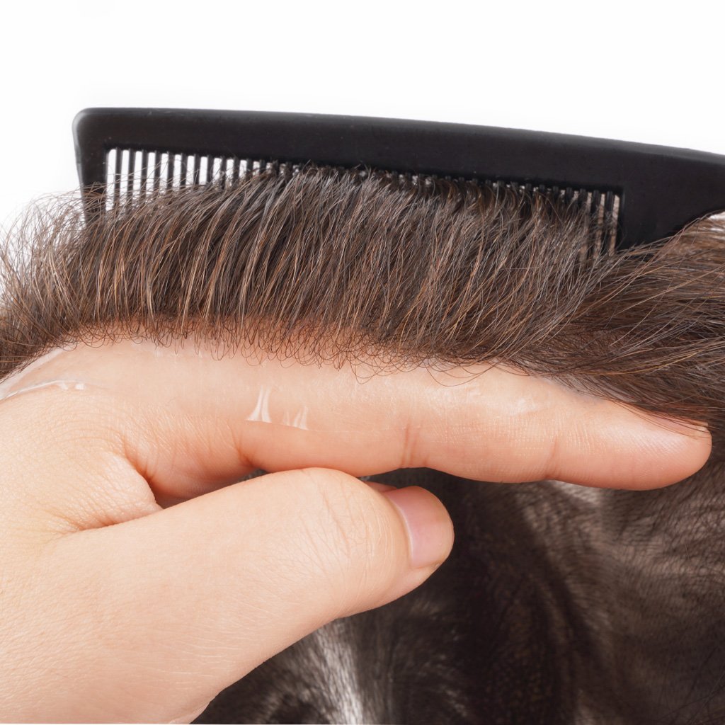 LIGHT03 Haarsystem für dünne Haut mit natürlichem Haaransatz